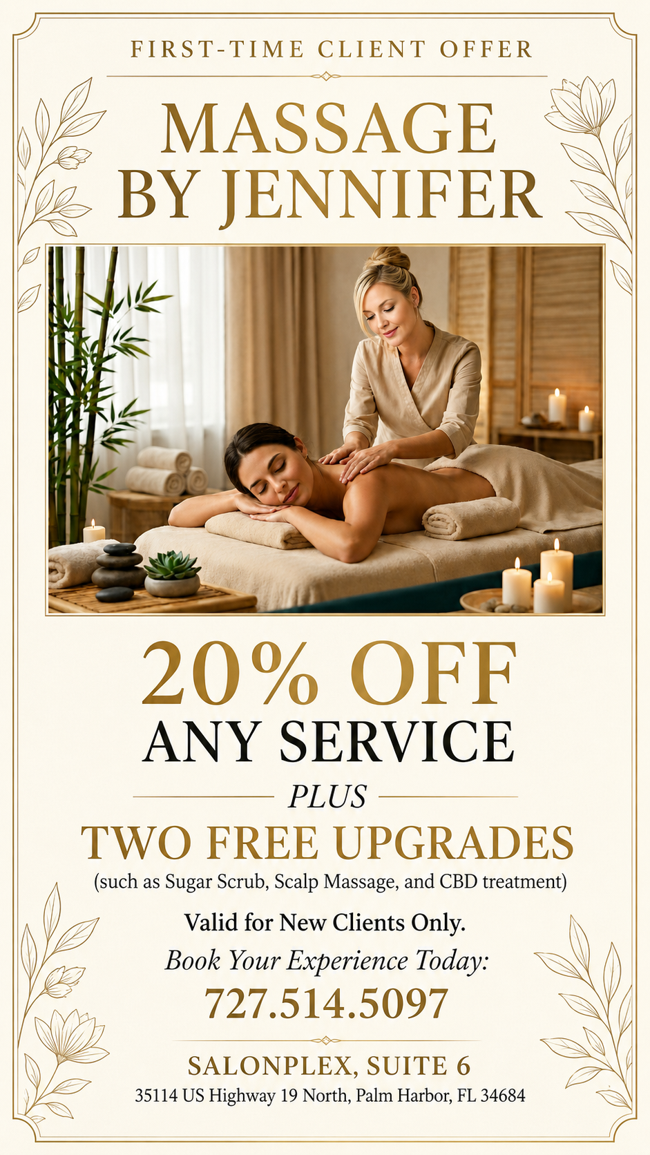 First time booking offer